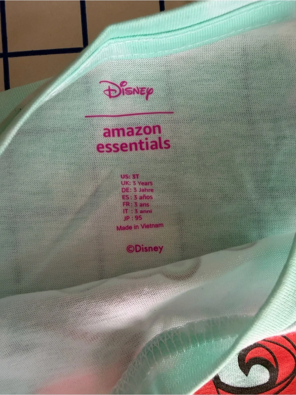 Disney Mint Green Girls Tank Top with Ariel Graphic